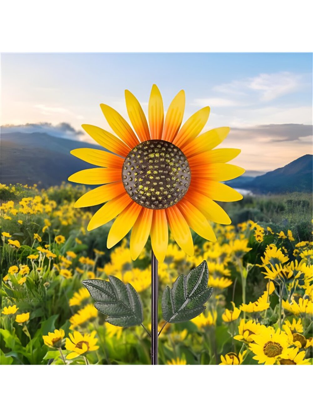 Sunflower Wind Spinner Outdoor,Garden Wind Spinners & Wind Sculptures